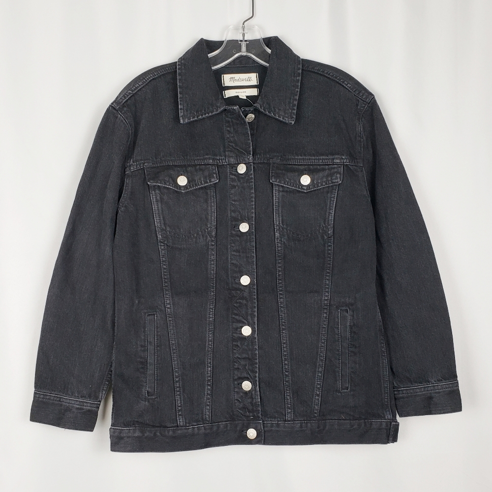 MADEWELL The Oversized Jean Jacket in Lunar Wash